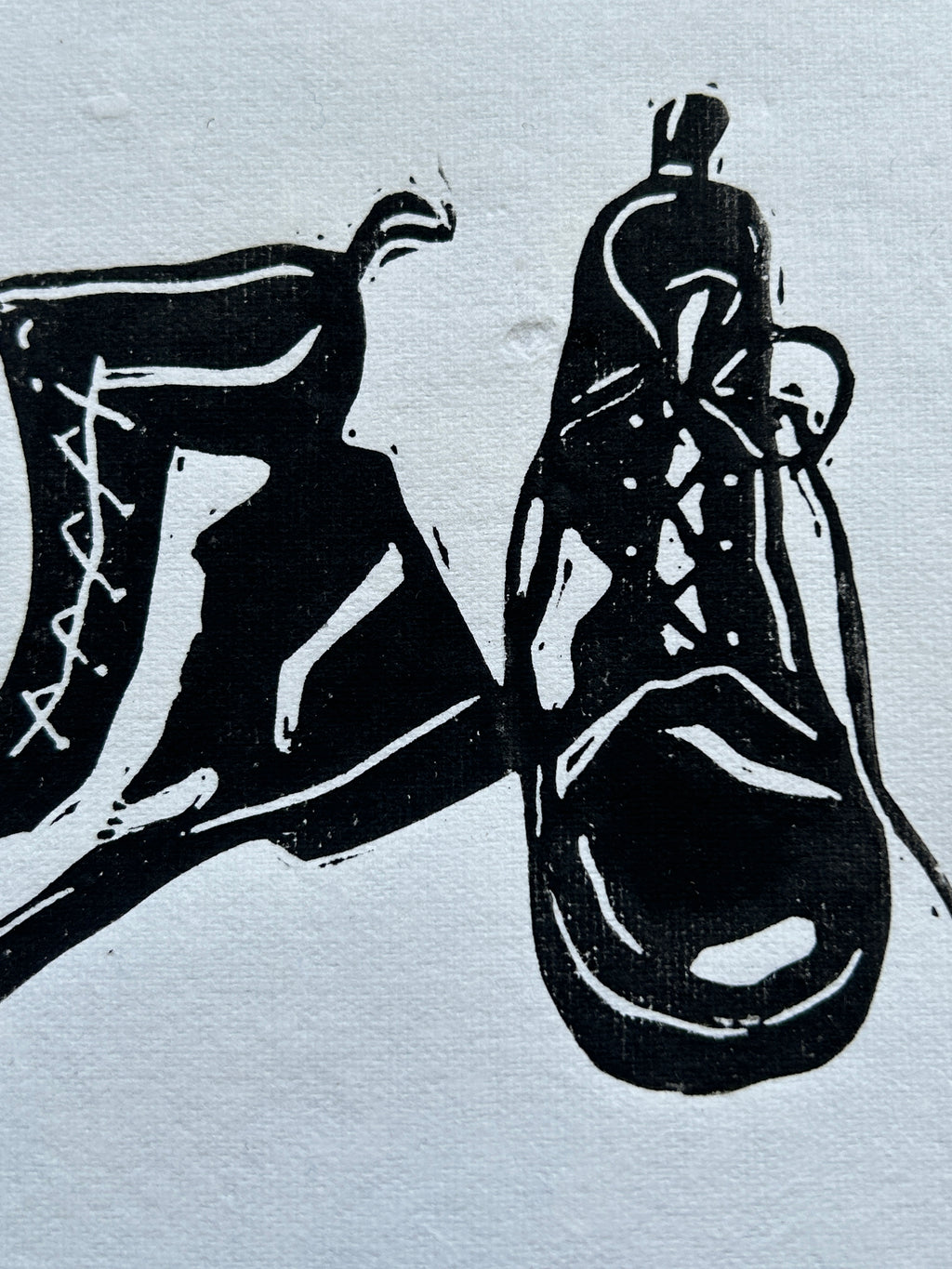 'Doc Marten Boots' A5 Linocut Print