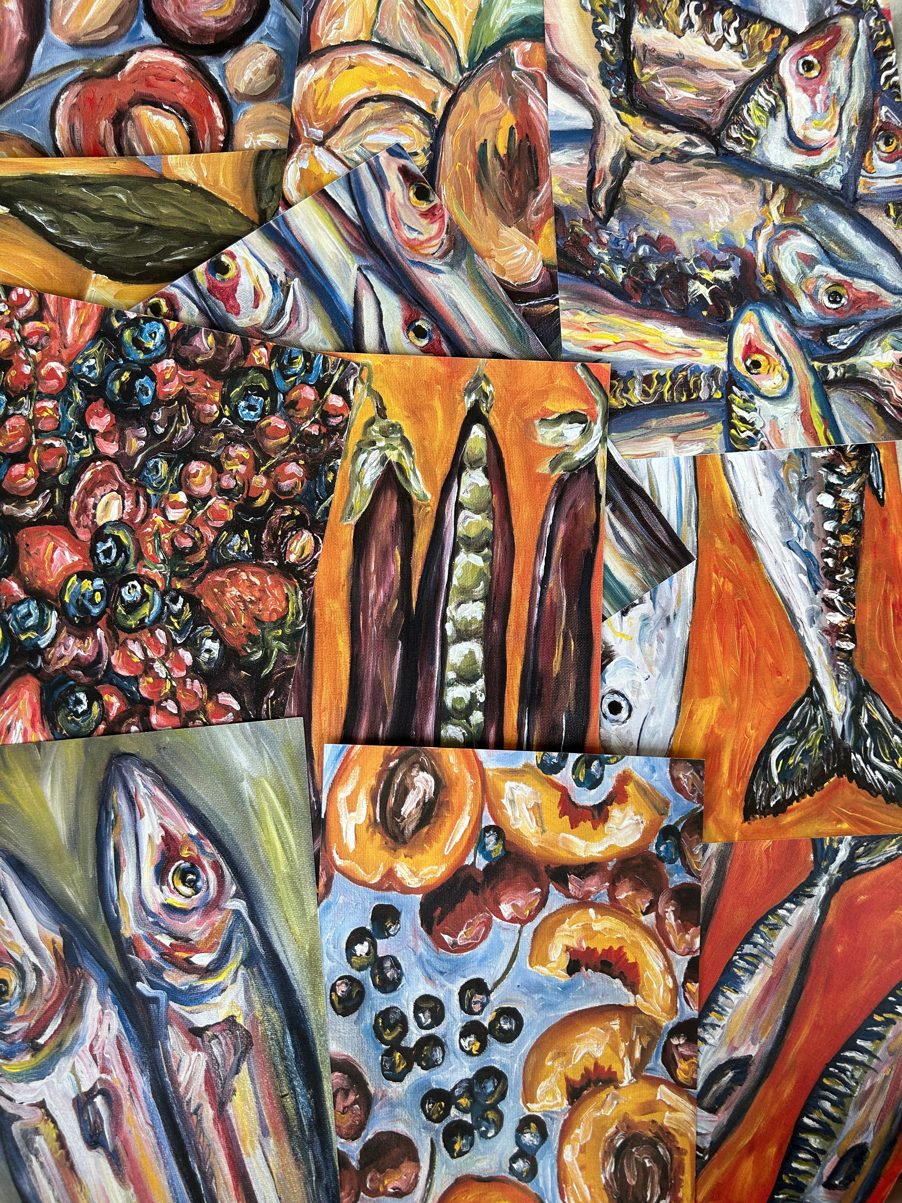 Mystery Prints, 3pk - Fruits&Fish Series