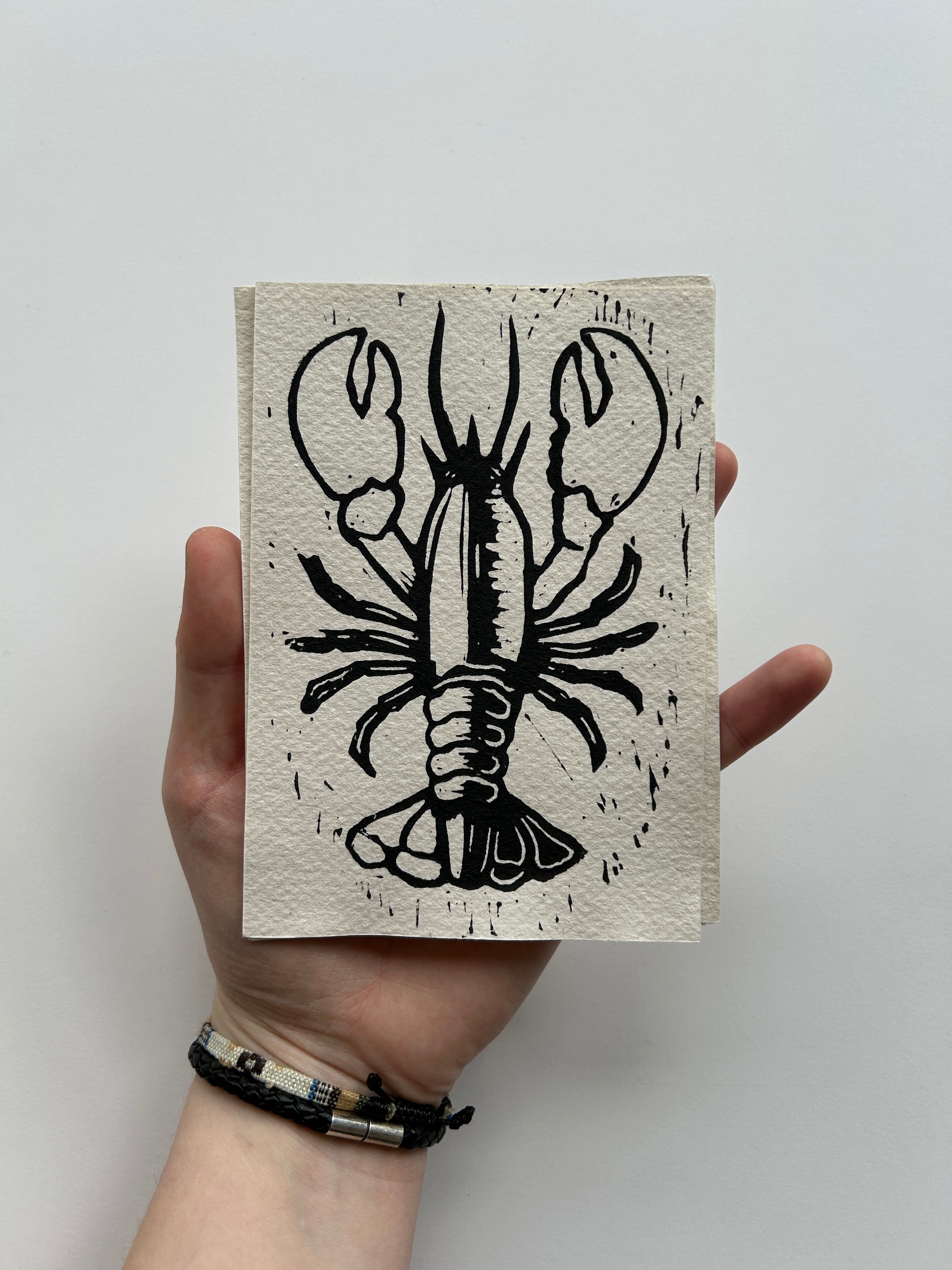 'Sea Creatures' Linocut Prints - 3 Pack