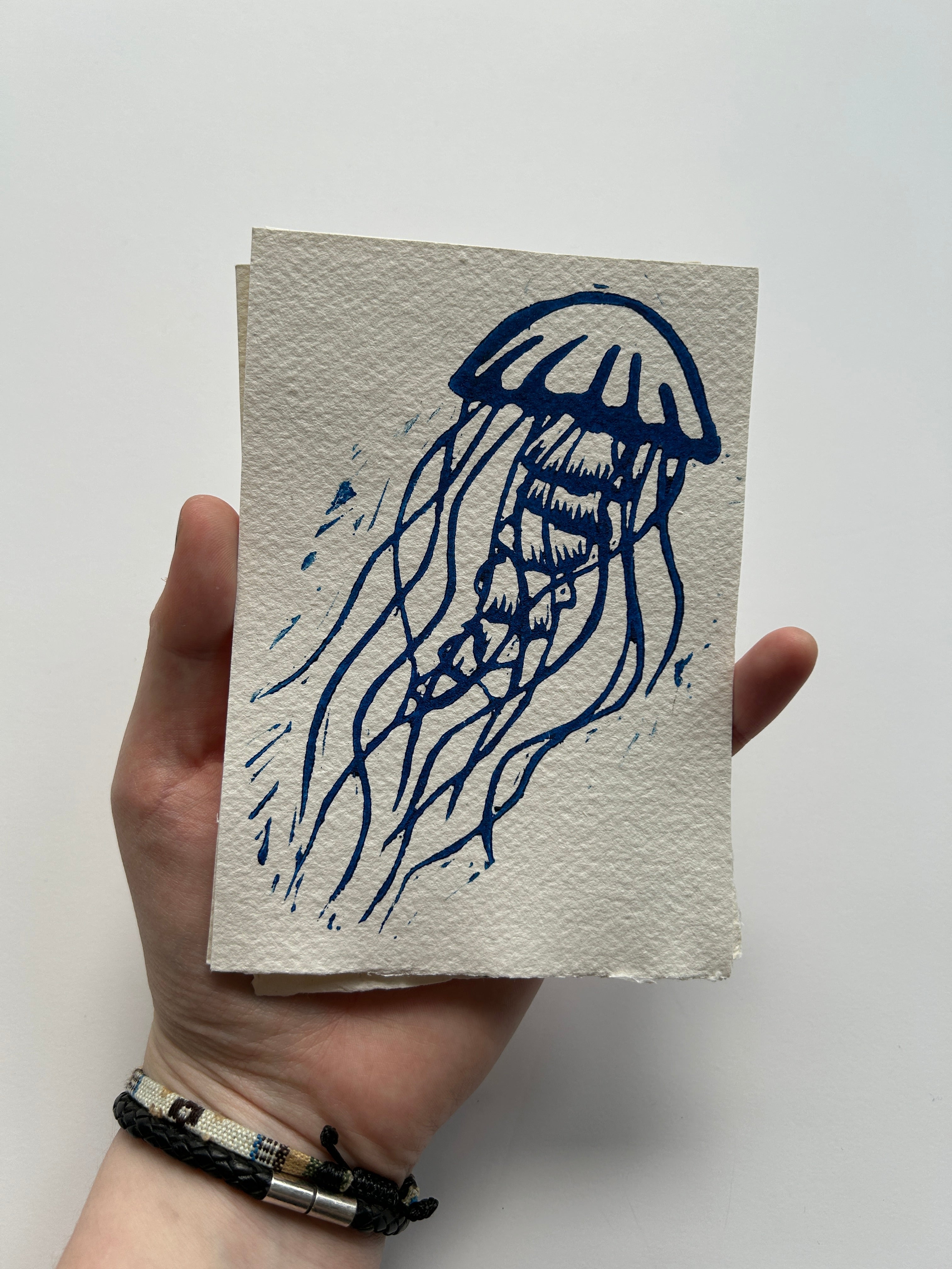 'Sea Creatures' Linocut Prints - 3 Pack