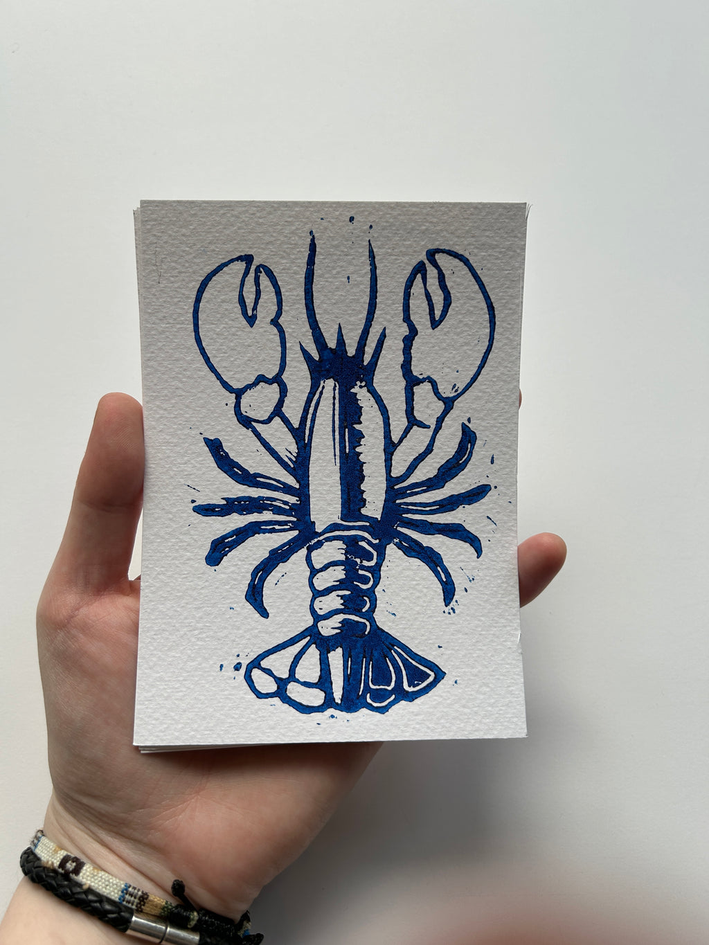 'Sea Creatures' Linocut Prints - 3 Pack